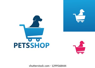 Pets Shop Logo Template Design Vector, Emblem, Design Concept, Creative Symbol, Icon