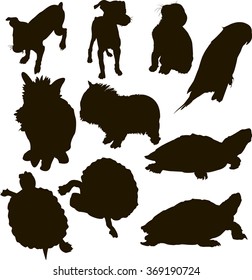 pets silhouette