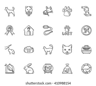 Pets sketch icon set for web, mobile and infographics. Hand drawn vector isolated icon.