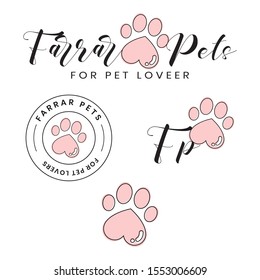 Pets Spa Logo Template Design For Pet lovers