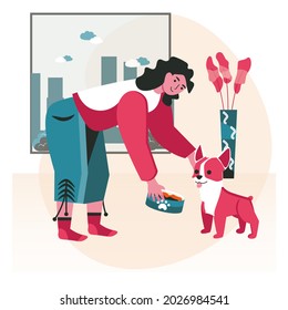 El concepto de mascotas con sus propietarios