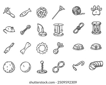 Pet's Toy Sticker Set - Colorless