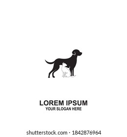 Pets Vector Logo Template this cat and dog logo could be use as logo of pet shop, pet clinic, or others.