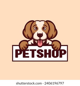 Petshop Hund Logo Maskottabild