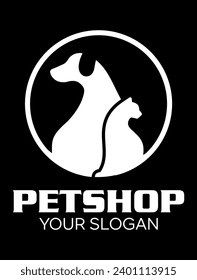  petshop idea vector logo design