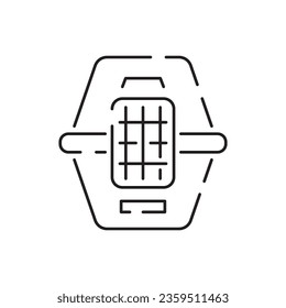 Petshop line icon. Pet shop, pets, cat or dog, vitamin, food, toy and more vector