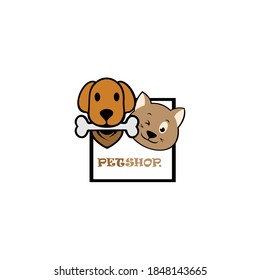 PetShop Logo. can use animal clinics, petshop and veterinarian.