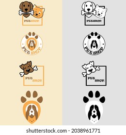 PetShop Logo. can use animal clinics, petshop and veterinarian