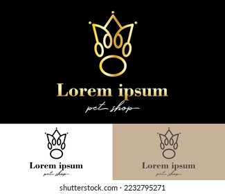 Petshop logo design. Vector eps.10