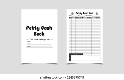 Petty Cash Book Kdp Interior