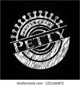 Petty chalkboard emblem