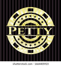 Petty shiny emblem. Vector Illustration. Detailed.