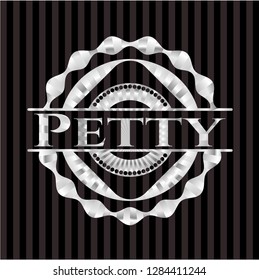 Petty silver shiny emblem