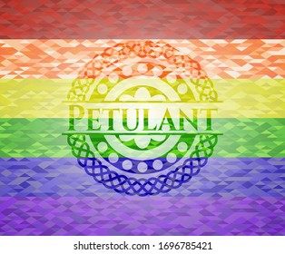 Petulante, leuchtende Farben. Vektorillustration Illustration. Mosaik.