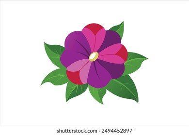 Petunia flower vector artwork illustration