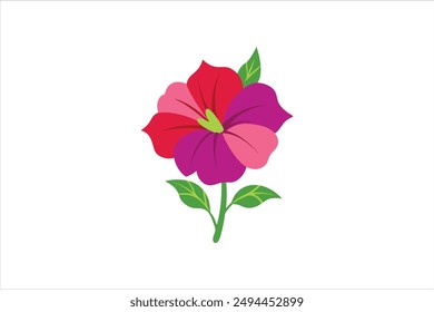 Petunia flower vector artwork illustration