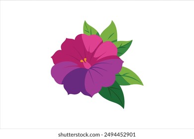 Petunia flower vector artwork illustration