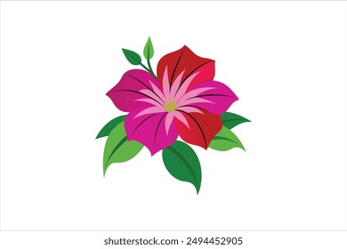 Petunia flower vector artwork illustration