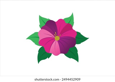 Petunia flower vector artwork illustration