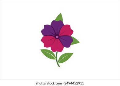 Petunia flower vector artwork illustration