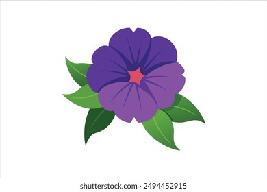 Petunia flower vector artwork illustration