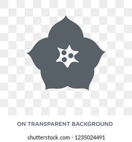 Petunia icon. Trendy flat vector Petunia icon on transparent background from nature collection. 
