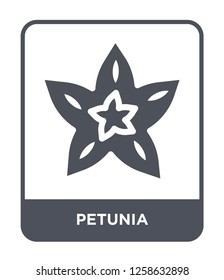 petunia icon vector on white background, petunia trendy filled icons from Nature collection, petunia simple element illustration