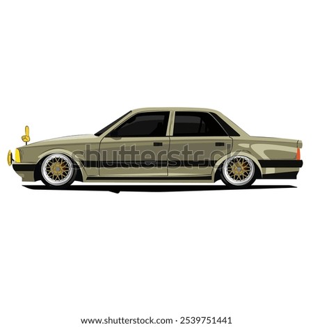 PEUGEOT 505 GTI Vector Illustration