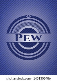 Pew jean background. Vector Illustration. Detailed.