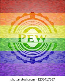 Pew lgbt colors emblem 