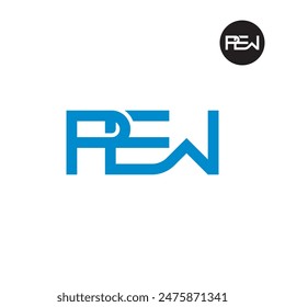 PEW Logo Letter Monogram Design