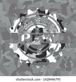 Pew on grey camo texture