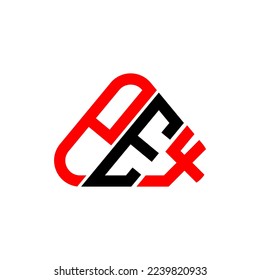 Logo de la carta PEX diseño creativo con gráfico vectorial, logotipo PEX simple y moderno.