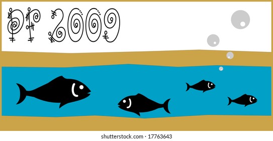 Pf 2009 card with fish