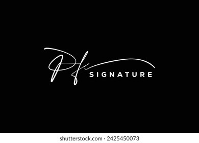PF initials Handwriting signature logo. PF Hand drawn Calligraphy lettering Vector. PF letter real estate, beauty, photography letter logo design.