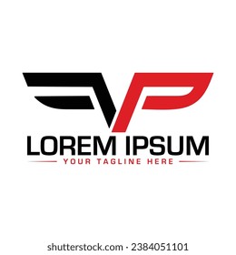 Diseño de logotipo de carta PF Diseño de logotipo creativo y único