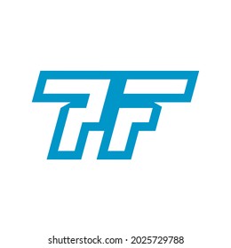 PF letter logo, modern and minimal sporty concept, logo, logotype element for template.