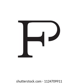 PF logo letter design