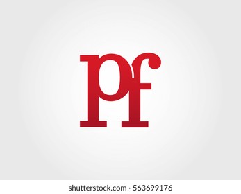 pf lowercase logotype