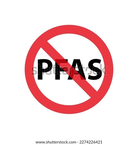 Pfas free sign icon simple design