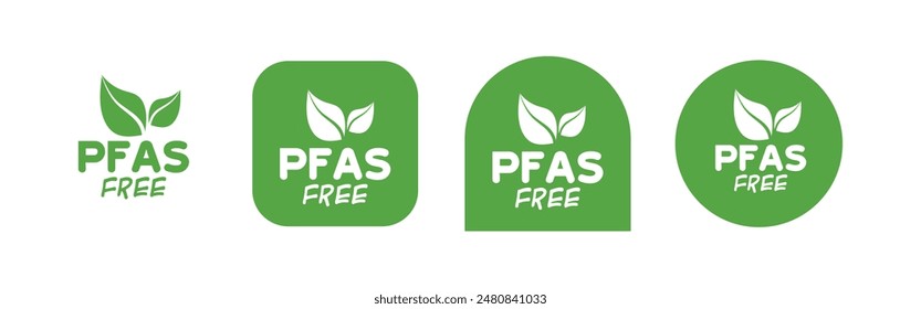 pfas free sign on white background