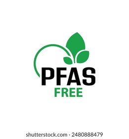 pfas free sign on white background