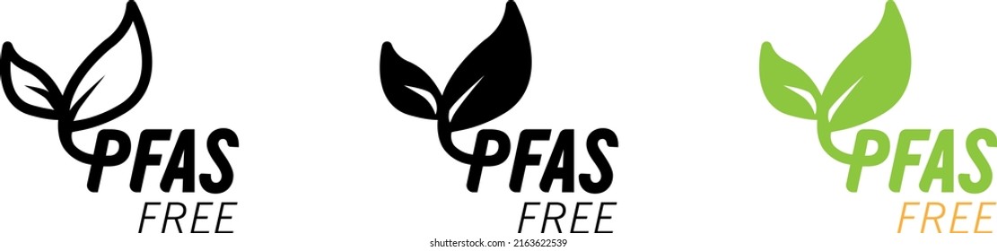 PFAS free , vector illustration