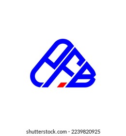 PFB letter logo creative design with vector graphic, PFB simple and modern logo.