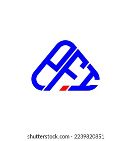 PFI letter logo creative design with vector graphic, PFI simple and modern logo.