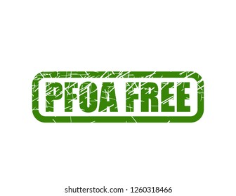 PFOA free green stamp - Shutterstock ID 1260318466