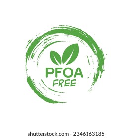 pfoa free sign on white background