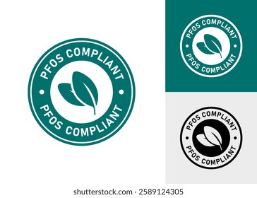 PFOS free logo vector design