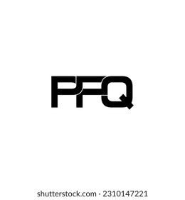 pfq typography letter monogram logo design