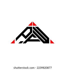 PFW letter logo creative design with vector graphic, PFW simple and modern logo.